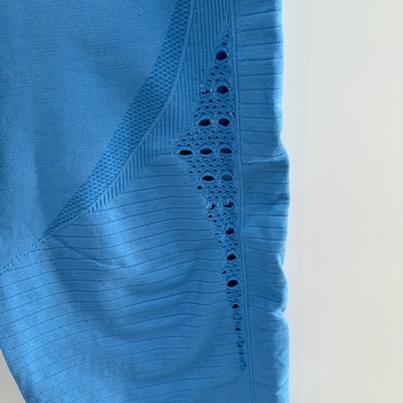 Gymshark Blue Energy Seamless High Rise Contour Cropped Athletic Legging - Picture 4 of 6